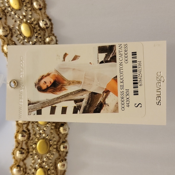 Sauvage Goddess Caftan Silk and Cotton NWT - Size S - Picture 11 of 11